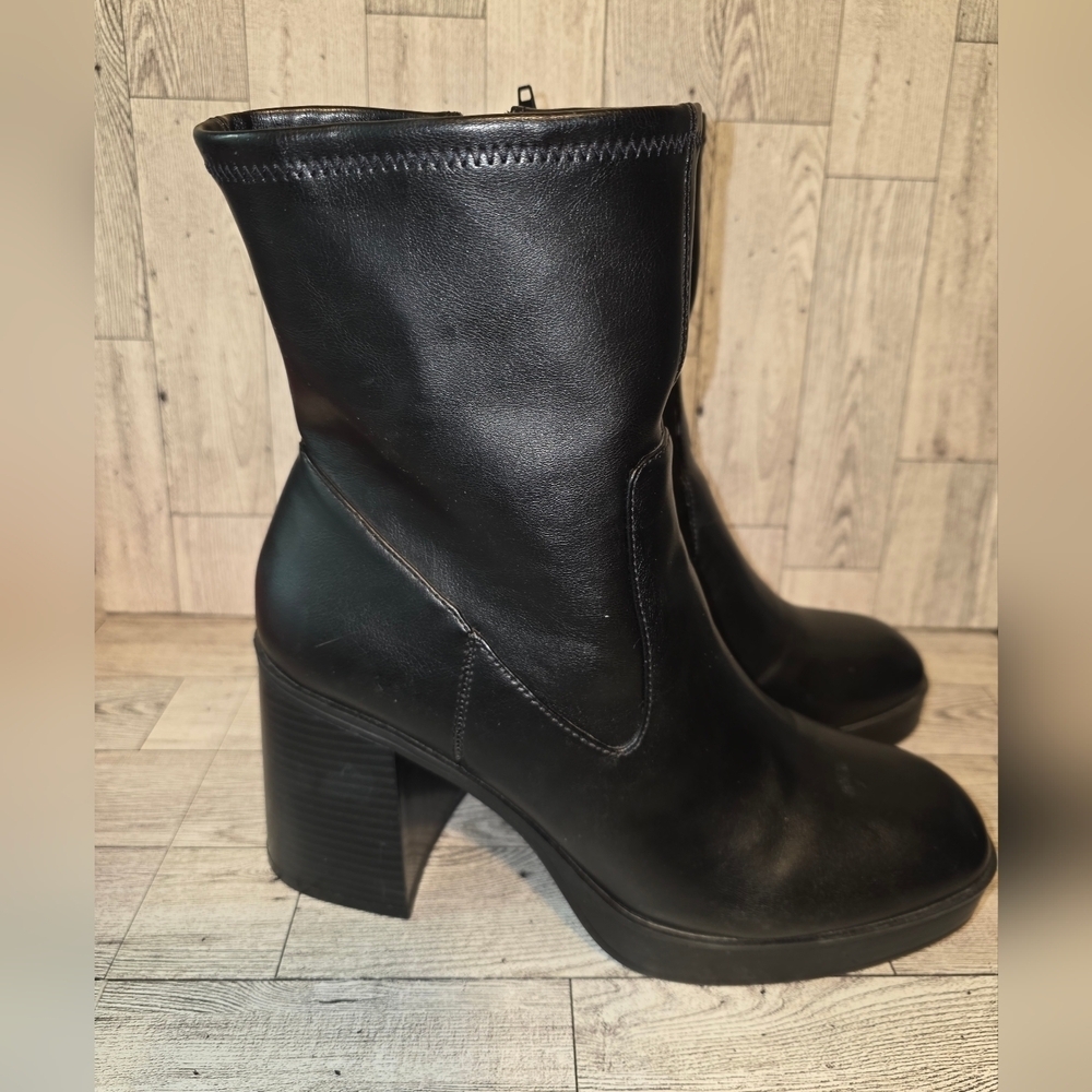 Mix No. 6 Sleek Black Heeled Boots